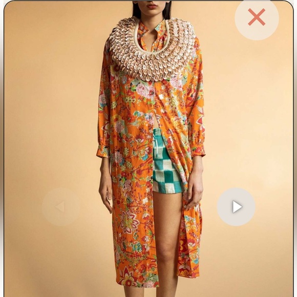 Alix of Bohemia Sawyer Arancia Midi Dress Size Medium - Picture 2 of 6